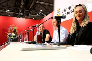 Die Buchmesse-Debatte „Lehrer unter Druck“ von der Initiative „Leipzig liest weltoffen“. Foto: L-IZ.de