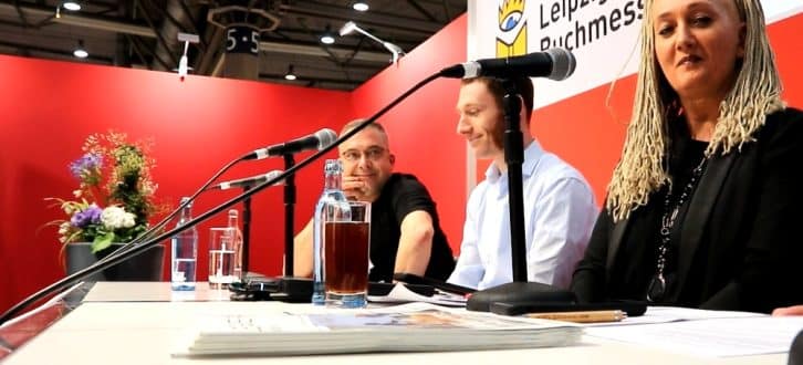 Die Buchmesse-Debatte „Lehrer unter Druck“ von der Initiative „Leipzig liest weltoffen“. Foto: L-IZ.de