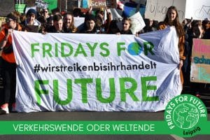 Das Plakat zur Demo am 15. März. Grafik: Fridays For Future Leipzig
