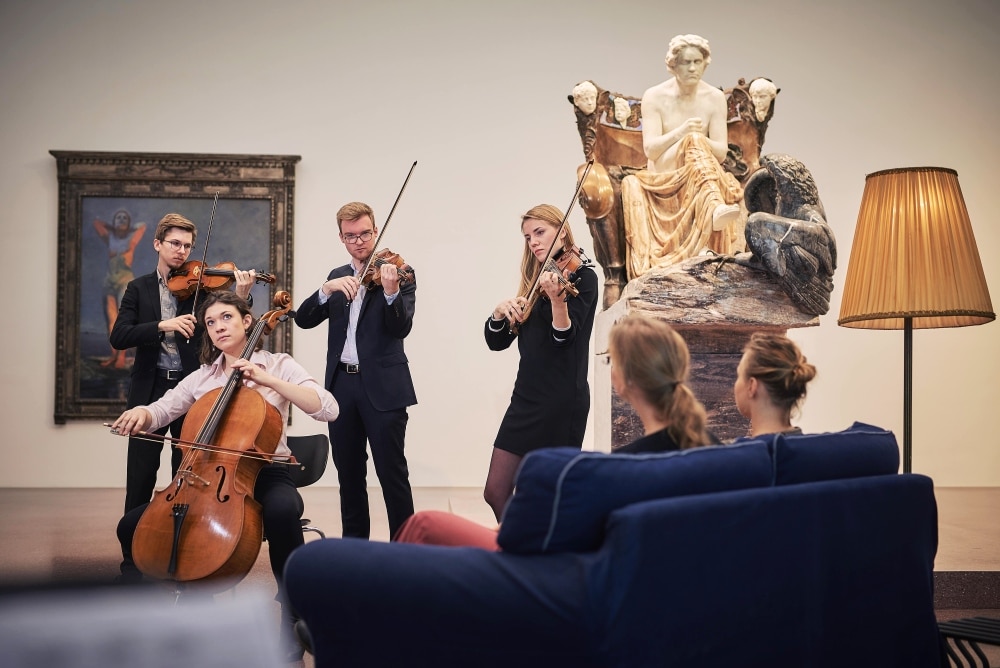 „Beethoven bei uns“ mit dem Gyldfeldt Quartett im Museum der bildenden Künste, Foto: Daniel Reiche