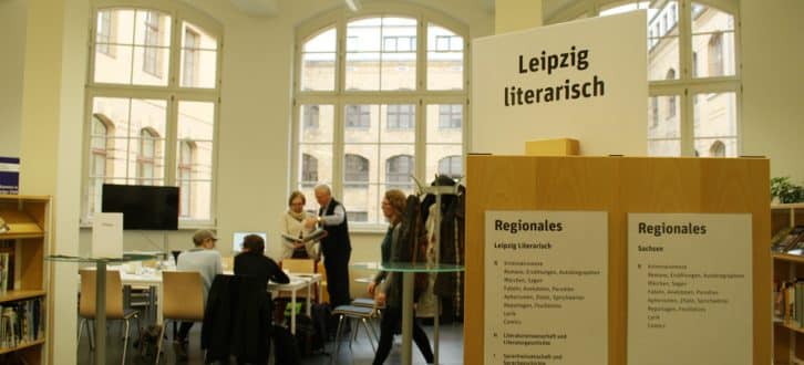 Das künftige LeipzigZimmer in der Stadtbibliothek. Foto: Ralf Julke