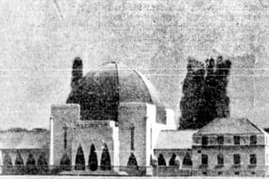 Das Architekturmodell der Einsegnungshalle. Bild: Gemeindeblatt der Israelitischen Religionsgemeinde Leipzig, 1925, Fotograf unbek.