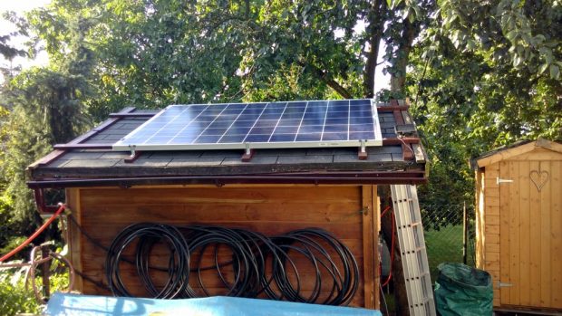 Eine kleine Erzeugeranlage für den privaten Garten. Foto: Privat