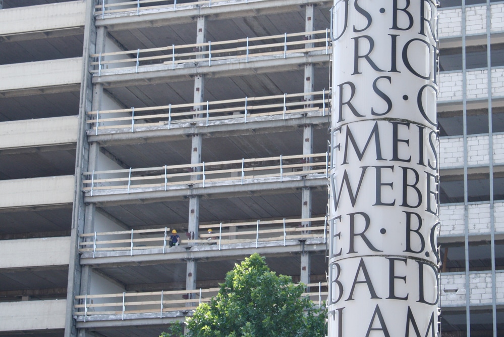 Baustelle in der Prager Straße. Foto: Ralf Julke
