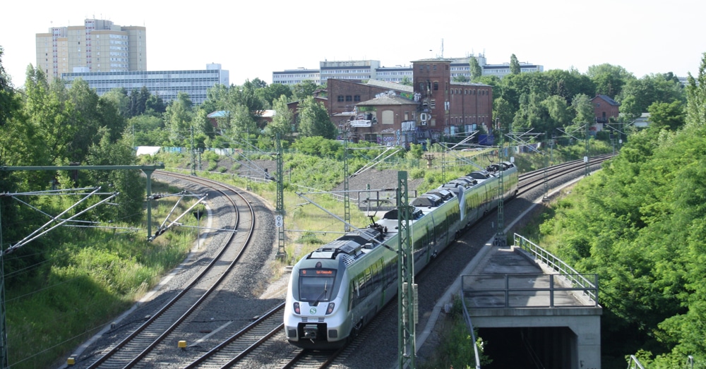 Blick zum Gleisdreieck zwischen den S-Bahn-Gleisen. Foto: Ralf Julke