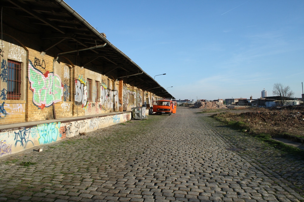 Was vom alten Freiladebahnhof übrig blieb ... Foto: Ralf Julke