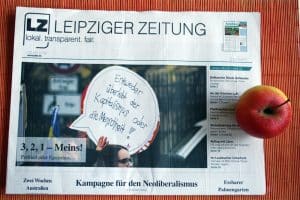 Freiheit oder Egoismus: Leipziger Zeitung Nr. 65. Foto: L-IZ