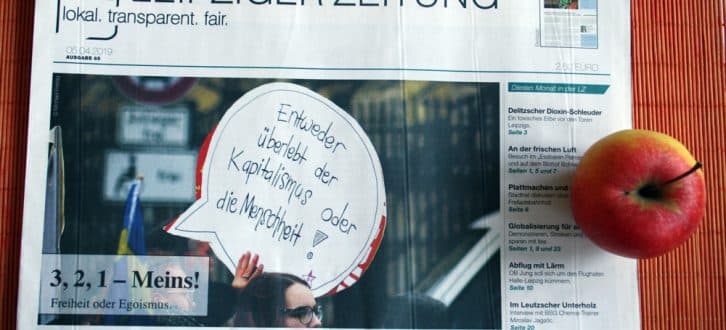 Freiheit oder Egoismus: Leipziger Zeitung Nr. 65. Foto: L-IZ