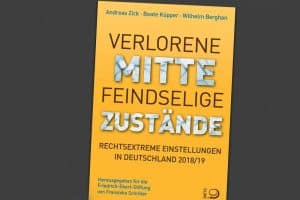Die neue Studie „Verlorene Mitte - Feindselige Zustände“. Cover: Friedrich-Ebert-Stiftung