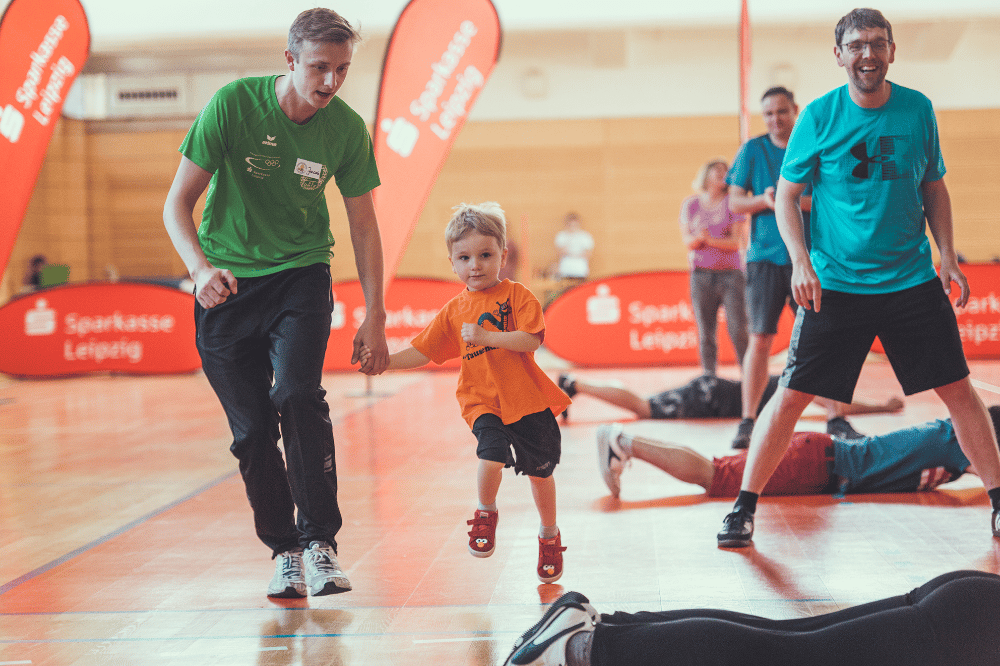 10. Sparkassen-Sportikus-Familien-Olympiade. Quelle: SC DHfK Leipzig