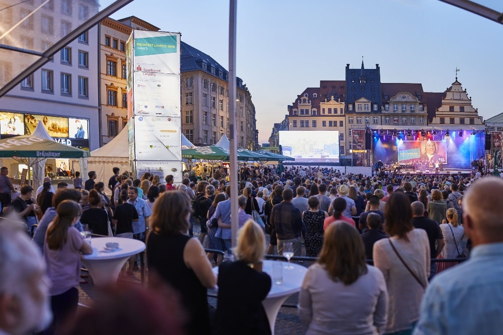 BachStage auf dem Leipziger Markt. © Bachfest Leipzig / www.malzkornfoto.de