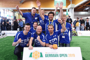 Das Nao-Team HTWK, Vizemeister der German Open 2019. Quelle: Quelle HTWK Leipzig
