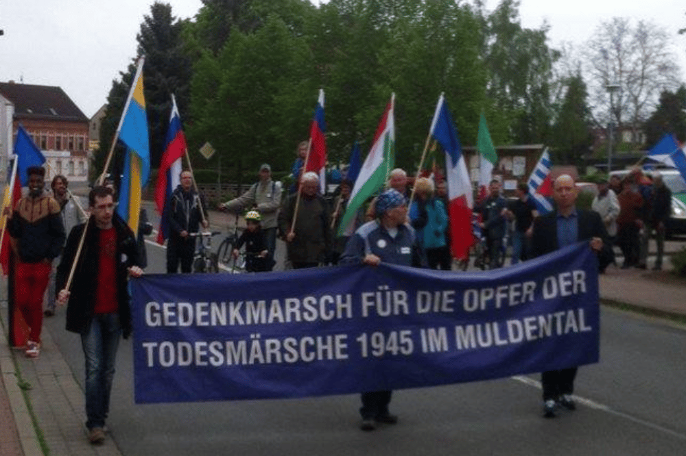 Gedenkmarsch 2017 in Bennewitz. Quelle: Netzwerk für Demokratische Kultur e.V.