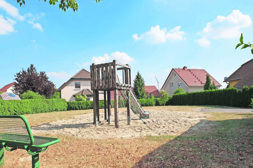 Der Spielplatz in der Großbardauer Teichsiedlung wird ergänzt © Stadt Grimma