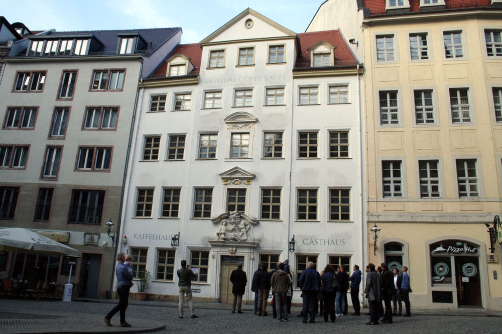 Das „Haus zum Arabischen Coffe Baum“. Foto: Ralf Julke