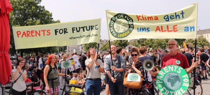 Demonstrieren für den Klimaschutz. Foto: L-IZ.de
