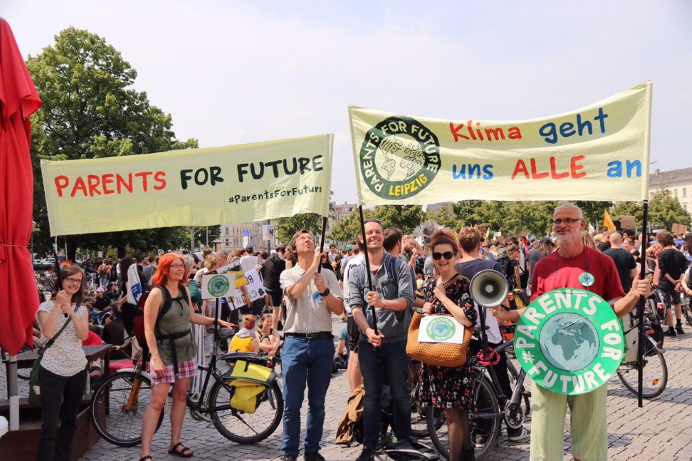 Demonstrieren für den Klimaschutz. Foto: L-IZ.de