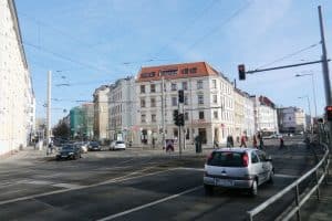 Auch die hat es in sich: Kreuzung Könneritrzstraße / Antonienstraße. Foto: Marko Hofmann