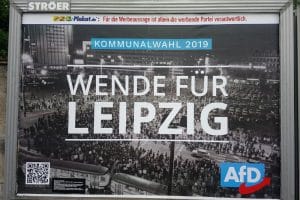 Für die Werbeaussage ist allein die werbende Partei verantwortlich. Foto: Bürgerkomitee Leipzig e.V.