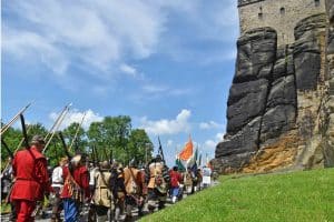 Aufmarsch beim Historienspektakel „Die Schweden erobern den Königstein“, Foto: Festung Königstein gGmbH