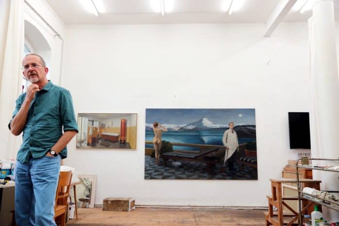 Axel Krause im Gespr&auml;ch am 6. Juni 2019. Foto: L-IZ.de
