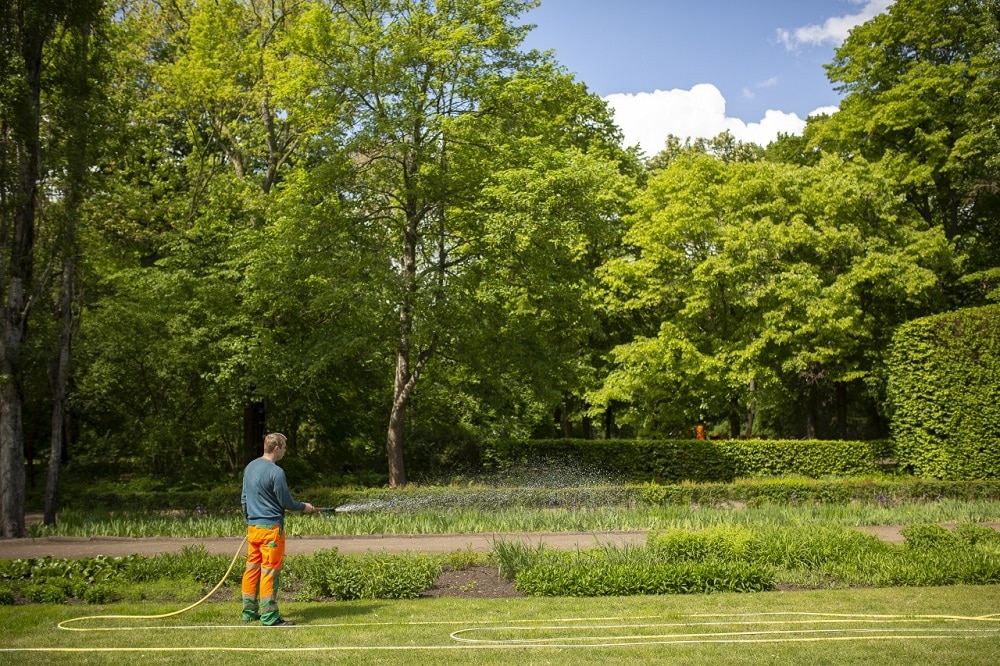 Bewässerung Stauden Mariannenpark, Foto: Stadtreinigung