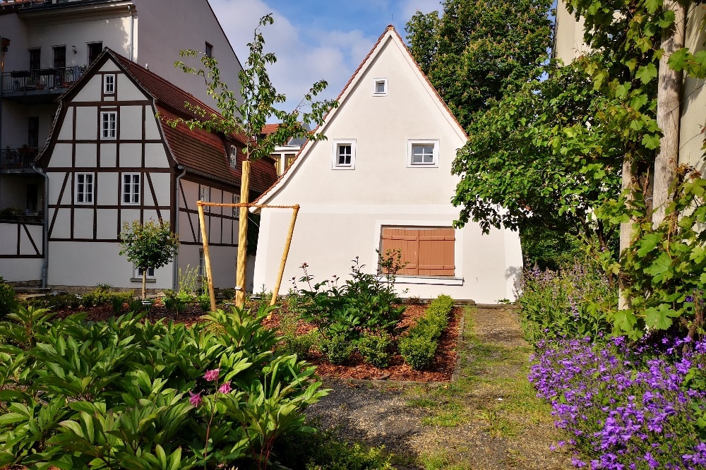 Der Schillerhausgarten im Frühsommer © Stadtgeschichtliches Museum Leipzig