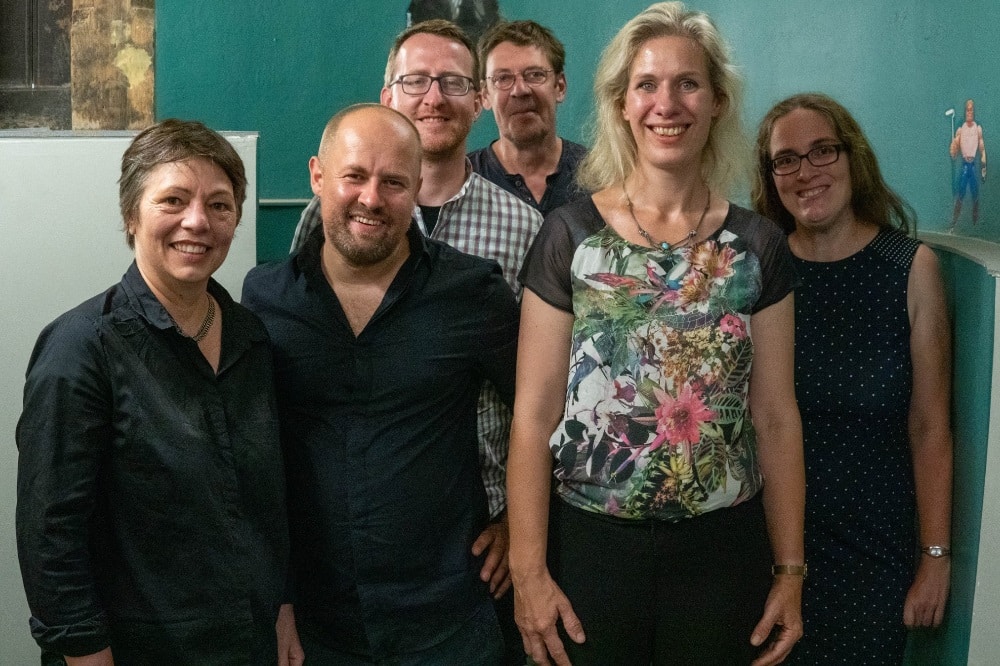 Der neue Vorstand der Fraktion Bündnis 90/Die Grünen v.l.n.r.: Dr. Gesine Märtens, Dr. Tobias Peter (Fraktionsvorsitzender), Norman Volger, Bert Sander, Katharina Krefft (Fraktionsvorsitzende), Stefanie Gruner. Foto: Matthias Jobke