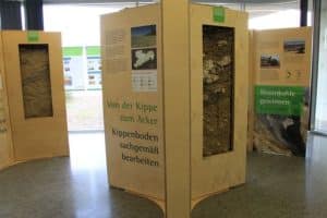 Die Ausstellung vermittelt anschaulich die vielschichtigen Erkenntnisse über den Kippenboden, Foto: LEAG