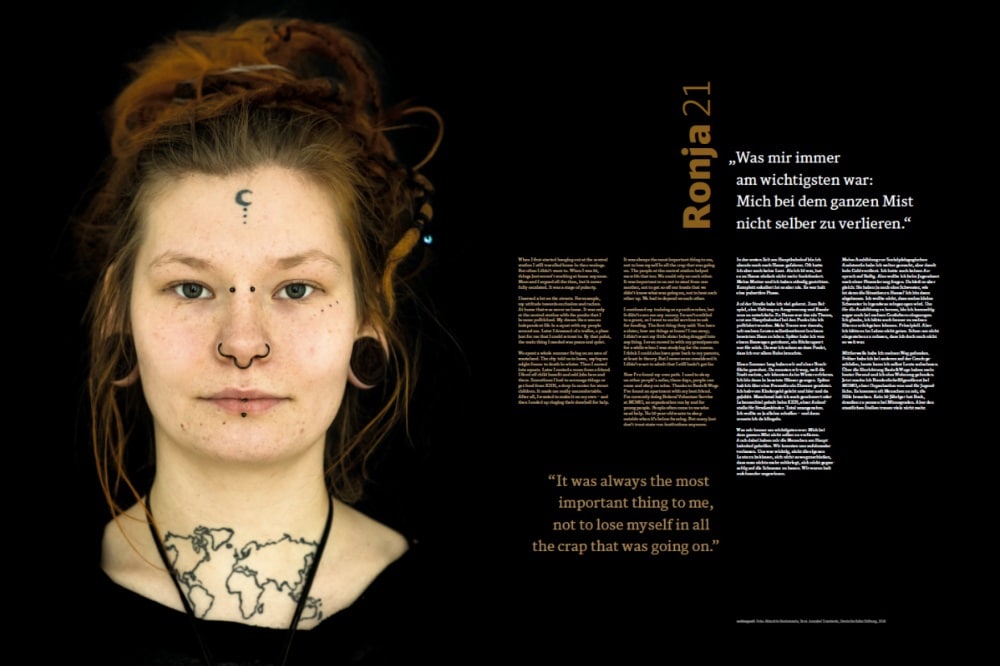 Die Deutsche Bahn Stiftung zeigt mit Wanderausstellung „entkoppelt“ eindrucksvolle Foto-Porträts von jungen Menschen und ihrem Leben auf der Straße. © Deutsche Bahn AG / Deutsche Bahn Stiftung / Mauricio Bustamante