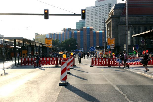 Die Mehrheit im Stadtrat Leipzig ist für einen autofreien Ring vor dem Hauptbahnhof. Foto: L-IZ.de