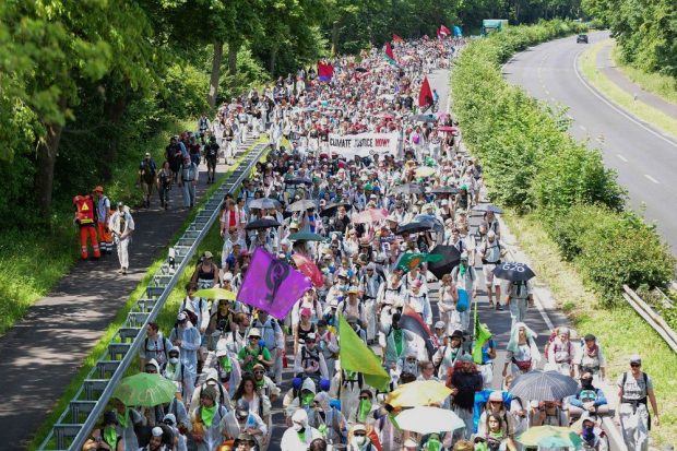 40.000 junge Menschen am 21. Juni in Aachen für den Kohleausstieg. Quelle: Ende Gelände