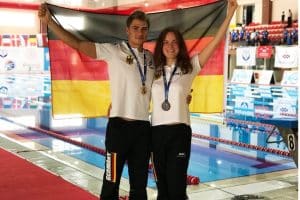 Max und Elena Poschardt, EM Apnoe-Tauchen. Quelle: SC DHfK Leipzig