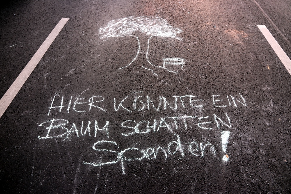 Straßenmalerei in Leipzig im Juni 2019 vor dem Hauptbahnhof. Foto: LZ