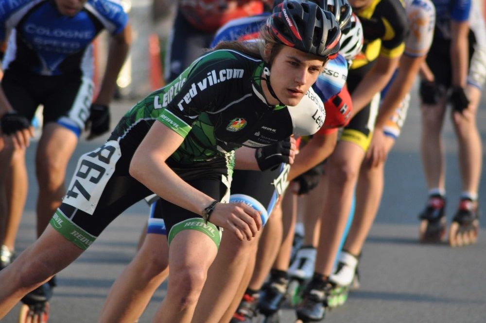 Speedskating, Christoph Weller, SC DHfK Leipzig. Quelle: A. Petry