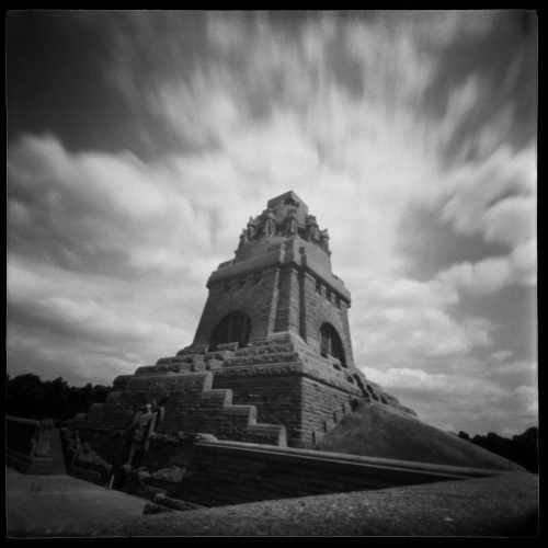 Völkerschlachtdenkmal mit Gloriole. Foto: Sighard Gille