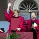 Angela Merkel bei der Verleihung der Ehrendoktorwürde in Harvard. Foto: Bundesregierung/ Bergmann
