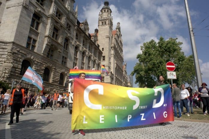 CSD vorm Neuen Rathaus. Foto: Alexander Böhm
