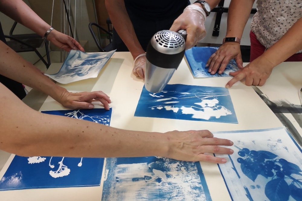 Cyanotypie-Workshop. Foto: SGM