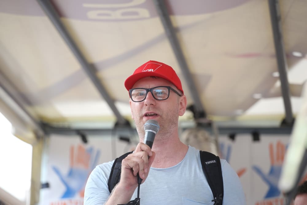 DGB-Regionsgeschäftsführer Erik Wolf. Foto: Alexander Böhm