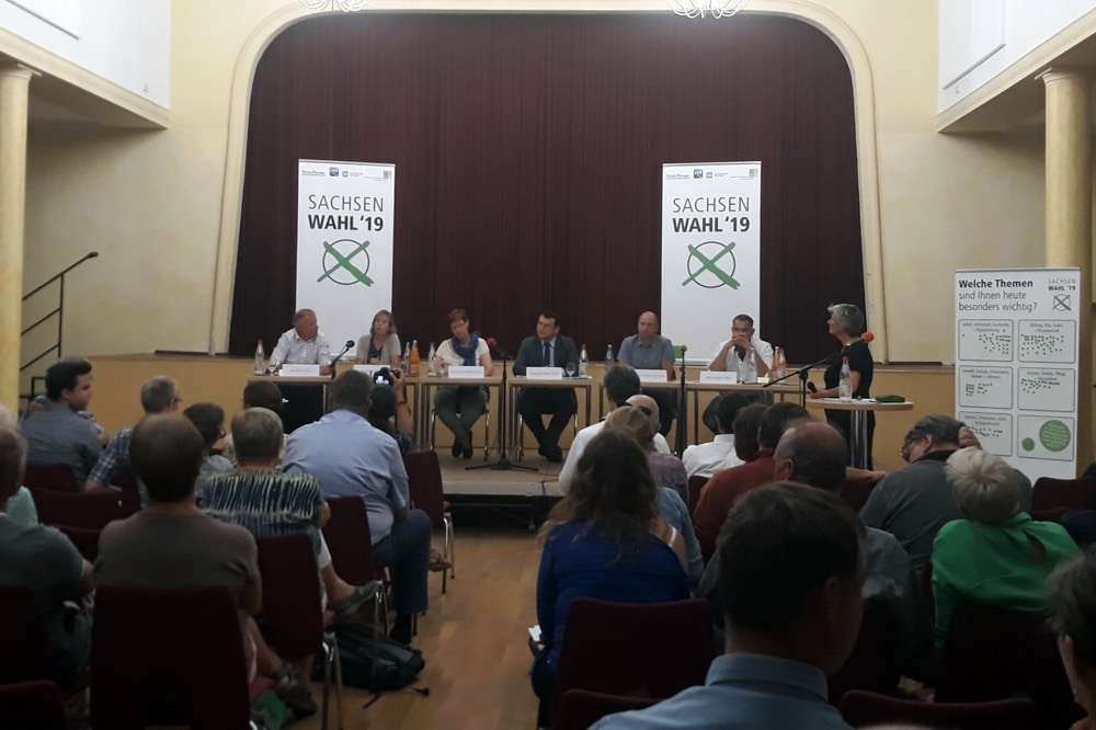 Das Wahlforum zur Landtagswahl im Juli 2019 in Wurzen. Foto: René Loch