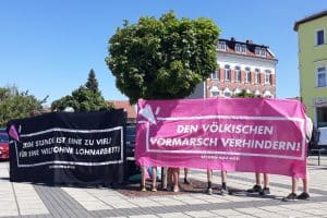 Kundgebung gegen die AfD in Naunhof. Foto: René Loch