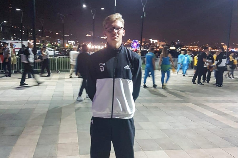 Niclas Heitkamp in Baku. Quelle: Privat