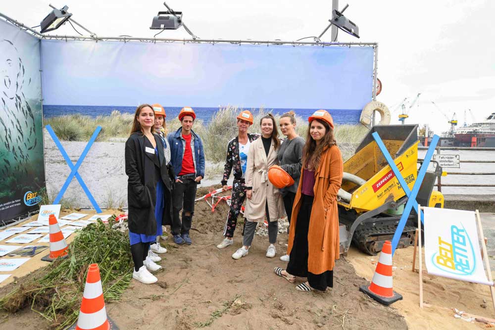 Influencer-Aktion des Beltretter e.V. Mitte Juli in Hamburg. Foto: Beltretter e.V.