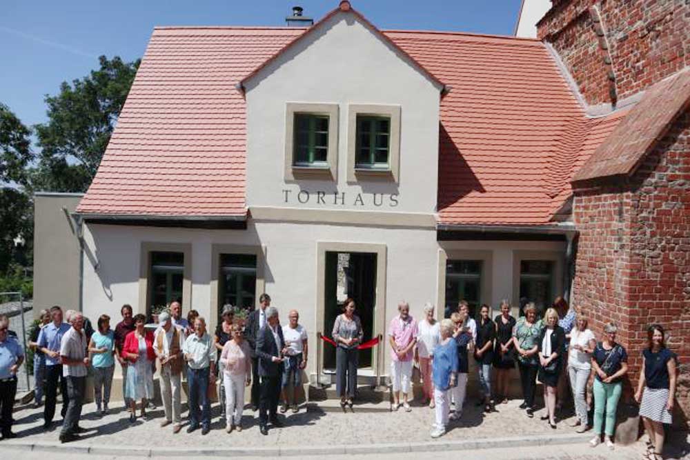 Einweihung des Torhauses am Burgberg. Foto: Stadtverwaltung Eilenburg