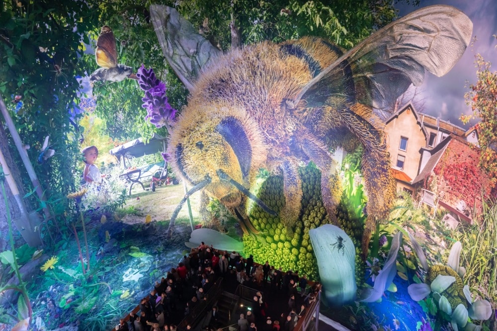 Carolas Garten, Biene im Fokus. Foto: Tom Schulze © asisi