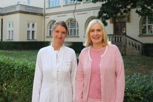 Dr. Marlen Zurek und Geschäftsführerin Dr. Iris Minde @ Klinikum St. Georg