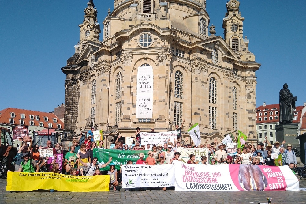 Erste Agrarwende-Demo in Dresden. Quelle: AbL Mitteldeutschland