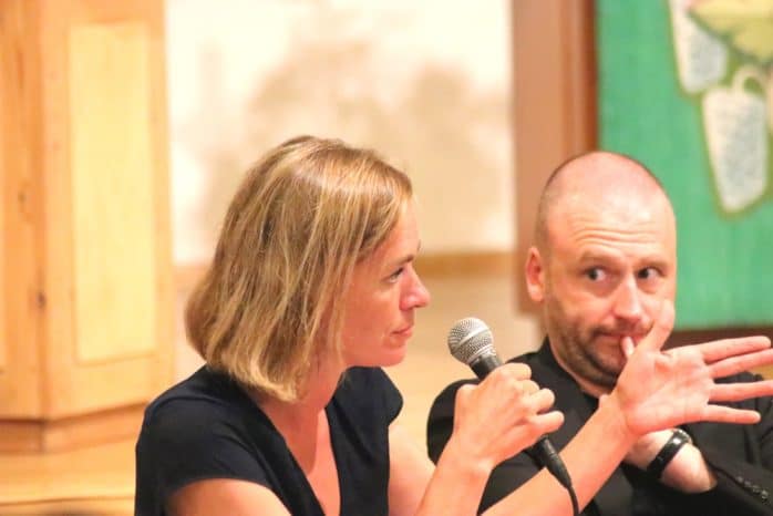 Juliane Nagel (Linke) und Lars Menzel (SPD). Foto: Michael Freitag