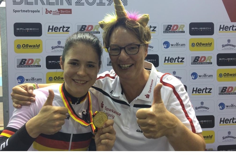 Michaela Ebert und Trainerin Petra Rossner. Quelle: Privat